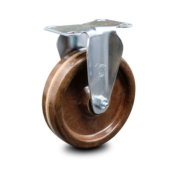 5 Inch High Temp Phenolic Wheel Rigid Top Plate Caster